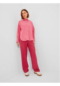JJXX Spodnie materiałowe 12200674 Różowy Regular Fit. Kolor: różowy. Materiał: syntetyk #4