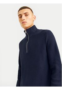 Jack & Jones - Jack&Jones Sweter Perfect 12257773 Granatowy Regular Fit. Kolor: niebieski. Materiał: bawełna, syntetyk #4