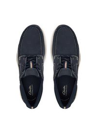 Clarks Półbuty Sailview Lace 26176972 Granatowy. Kolor: niebieski. Materiał: nubuk, skóra #2