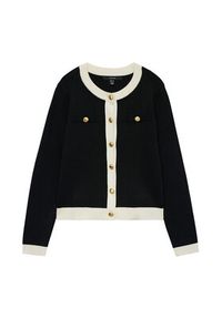 Vero Moda Kardigan Oli 10336384 Czarny Regular Fit. Kolor: czarny. Materiał: wiskoza #3