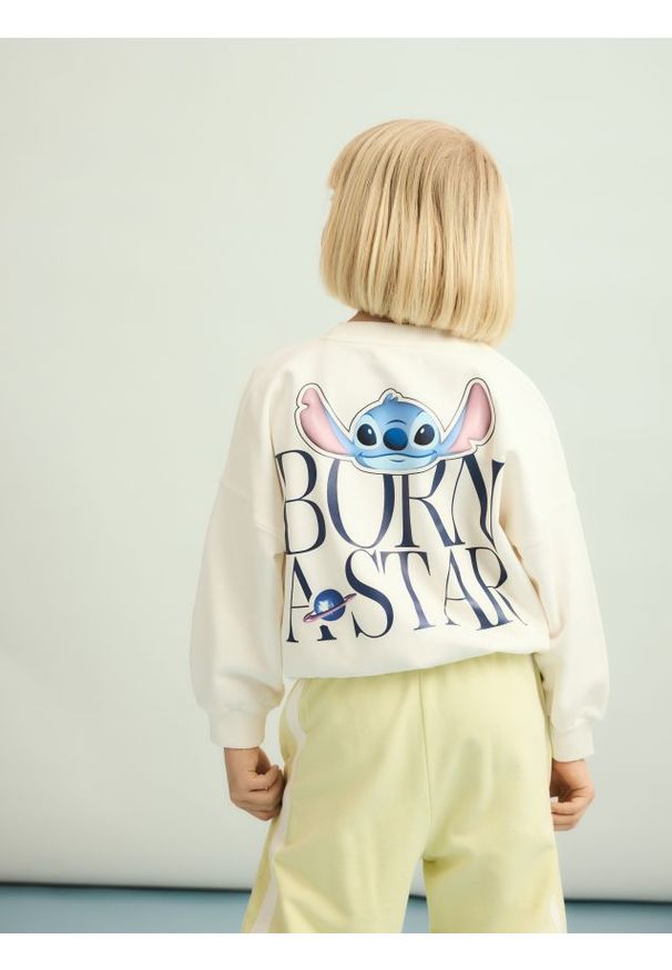 Reserved - Bluza Lilo i Stitch - złamana biel. Materiał: bawełna