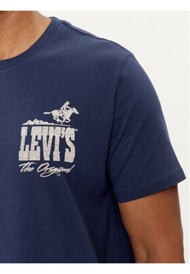 Levi's® T-Shirt Classic Graphic 22491-1484 Granatowy Regular Fit. Kolor: niebieski. Materiał: bawełna
