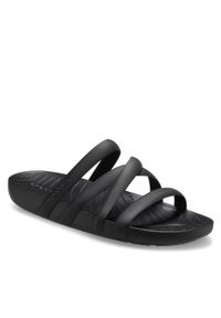 Crocs Klapki Splash Strappy Sandal 208217 Czarny. Kolor: czarny