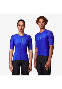 VAN RYSEL - Koszulka rowerowa szosowa Van Rysel RCR-R 2. Kolor: niebieski, zielony, wielokolorowy. Materiał: poliester, elastan, materiał. Sport: kolarstwo #1