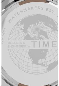 Timex zegarek TW2U14900 Essex Avenue męski kolor srebrny. Kolor: srebrny. Materiał: skóra, materiał #5