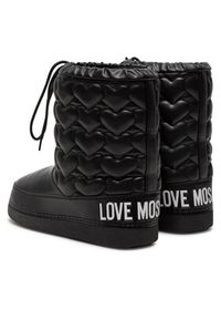 Love Moschino - LOVE MOSCHINO Śniegowce JA24082G1LISE000 Czarny. Kolor: czarny. Materiał: skóra #4