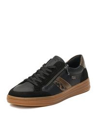 Remonte Sneakersy D2C04-03 Czarny. Kolor: czarny. Materiał: skóra #6