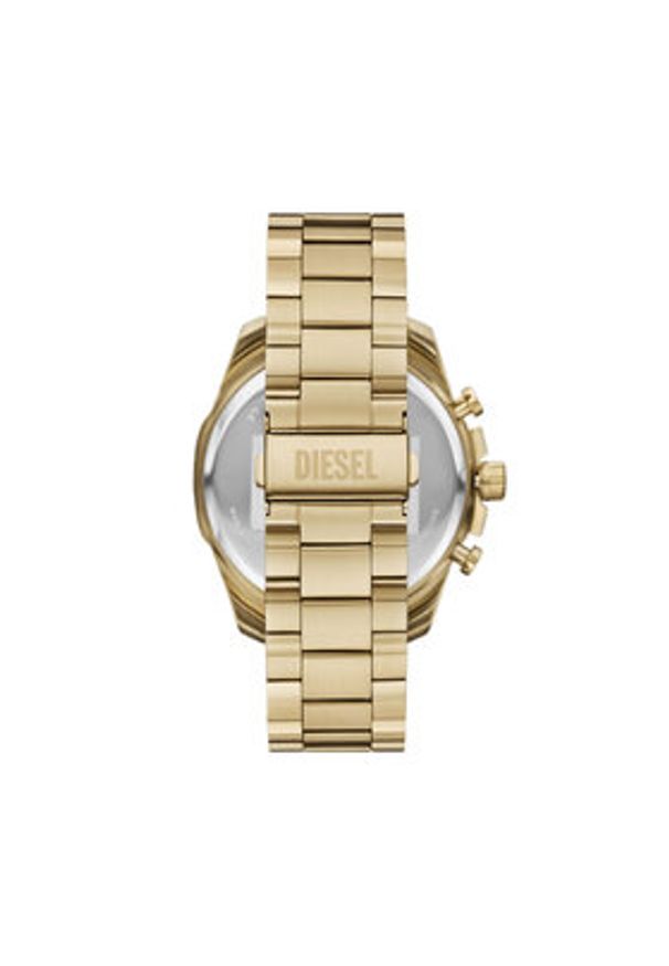 Diesel Zegarek Mega Chief Slim DZ4684 Złoty. Kolor: złoty
