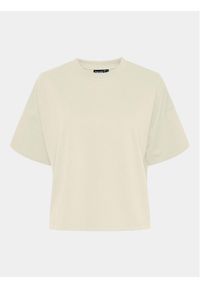 Pieces T-Shirt Chilli Summer 17118870 Écru Loose Fit. Materiał: bawełna