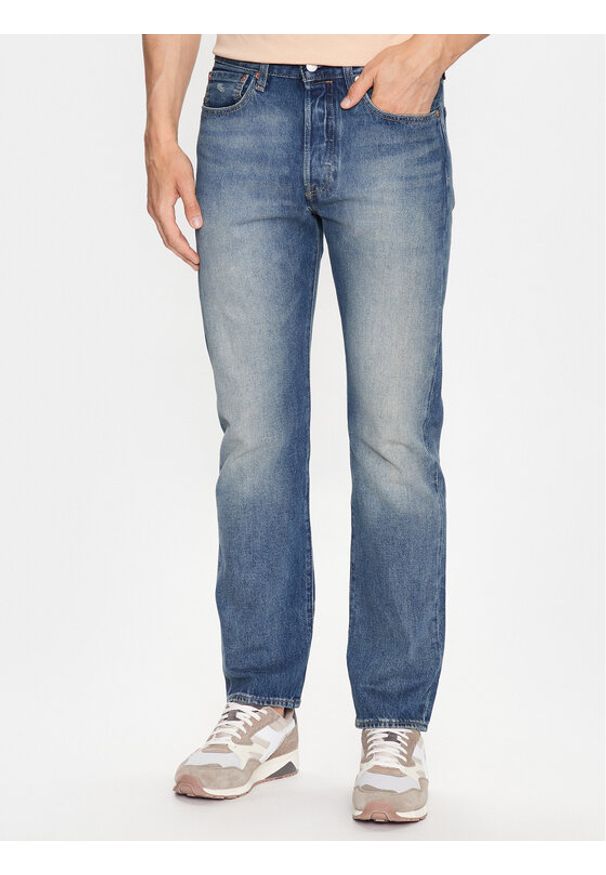 Levi's® Jeansy 501® 00501-3412 Niebieski Original Fit. Kolor: niebieski