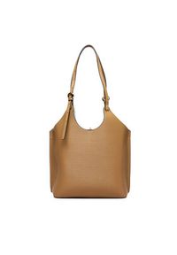 TOMMY HILFIGER - Tommy Hilfiger Torebka Th Modern Tote AW0AW18618 Brązowy. Kolor: brązowy. Materiał: skórzane #7