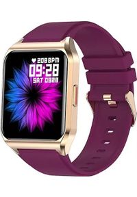 Smartwatch Rubicon Zegarek SMARTWATCH Rubicon rozmowy E89 fioletowy silikon. Rodzaj zegarka: smartwatch. Kolor: fioletowy