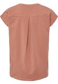 Koszulka dla dziewczynki Hummel Jumpy. Kolor: brązowy. Materiał: jersey, materiał. Sport: joga i pilates