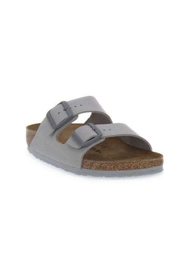 Klapki damskie Birkenstock Arizona. Kolor: szary. Materiał: syntetyk, materiał. Styl: sportowy