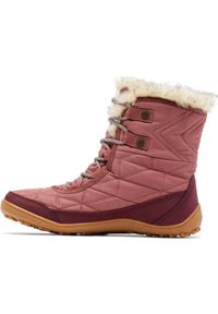 columbia - Buty damskie Columbia Minx Y III. Wysokość cholewki: za kostkę. Kolor: czerwony. Szerokość cholewki: normalna. Sezon: zima, lato. Styl: klasyczny