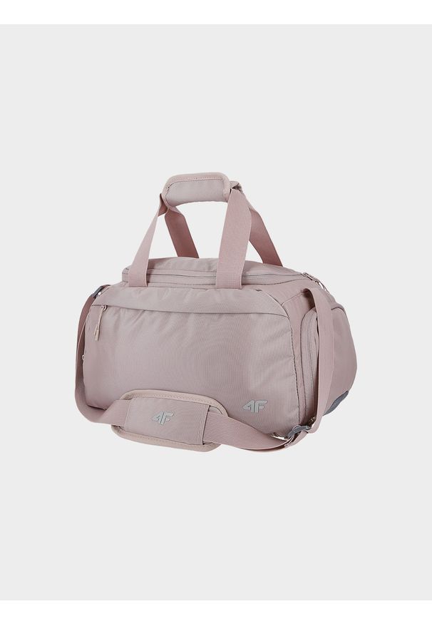 4f - Torba sportowa (9 L) z kieszenią na obuwie. Kolor: różowy. Materiał: guma