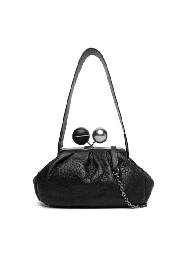 Weekend Max Mara Torebka 2525516075600 Czarny. Kolor: czarny. Materiał: skórzane