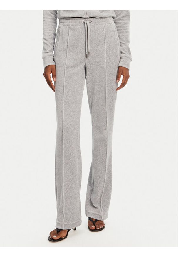 Juicy Couture Spodnie dresowe Tina JCAPW045 Szary Regular Fit. Kolor: szary. Materiał: syntetyk