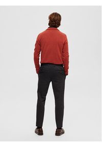 Selected Homme Sweter 16074687 Pomarańczowy Regular Fit. Kolor: pomarańczowy. Materiał: bawełna