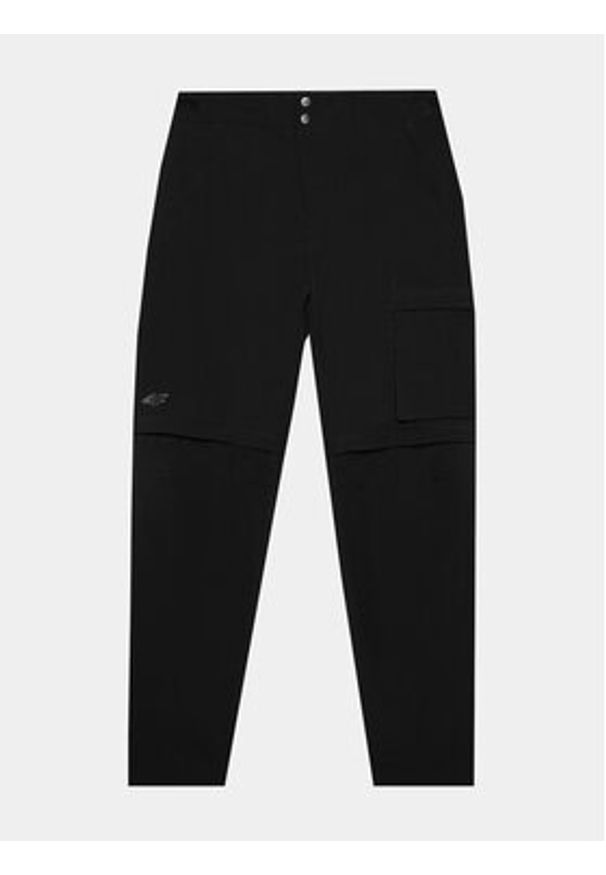 4f - 4F Spodnie outdoor 4FWSS24TFTRM485 Czarny Regular Fit. Kolor: czarny. Materiał: syntetyk. Sport: outdoor