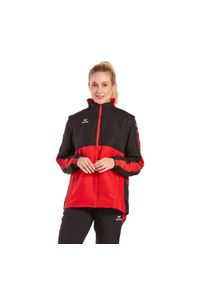 ERIMA - Kurtka dresowa z odpinanymi rękawami Erima Six Wings. Typ kołnierza: kaptur. Kolor: wielokolorowy, czarny, czerwony. Materiał: dresówka #1