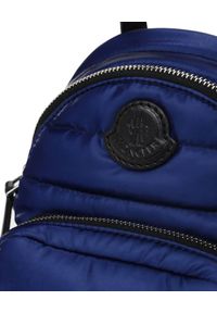 MONCLER - Niebieski plecak Kilia. Kolor: niebieski. Materiał: materiał. Wzór: aplikacja #2