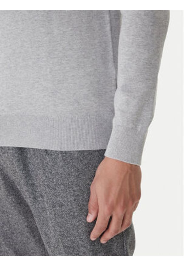 TOMMY HILFIGER - Tommy Hilfiger Sweter Essential Ssnl MW0MW39999 Szary Regular Fit. Kolor: szary. Materiał: bawełna
