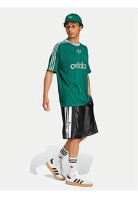 Adidas - adidas T-Shirt adicolor JP1028 Zielony Loose Fit. Kolor: zielony. Materiał: syntetyk #4