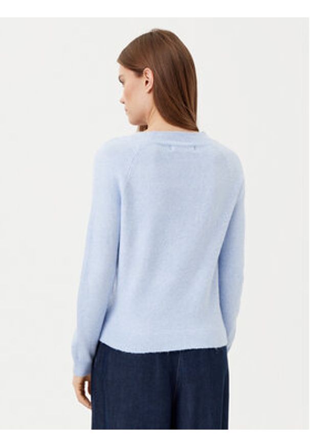 only - ONLY Sweter Rica 15204279 Niebieski Regular Fit. Kolor: niebieski. Materiał: syntetyk