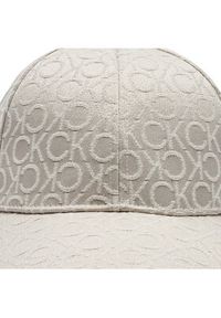 Calvin Klein Czapka z daszkiem Monogram Jacquard K60K612032 Écru. Materiał: materiał, poliester