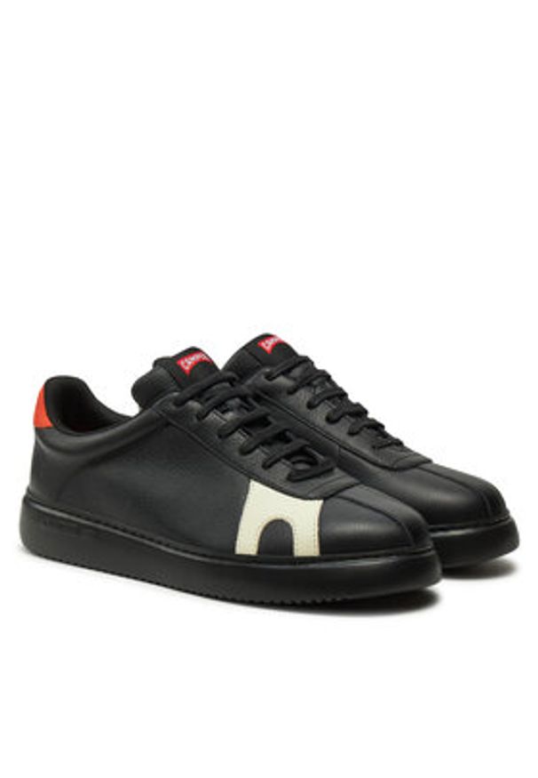 Camper Sneakersy Twins K100743-041 Czarny. Kolor: czarny. Materiał: skóra