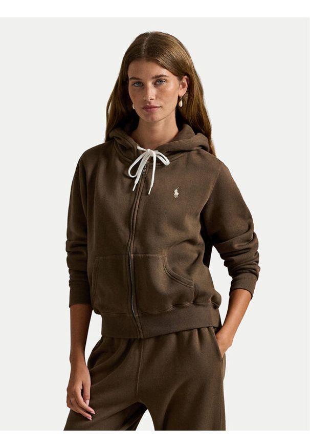 Polo Ralph Lauren Bluza 211971699501 Brązowy Relaxed Fit. Typ kołnierza: polo. Kolor: brązowy. Materiał: bawełna