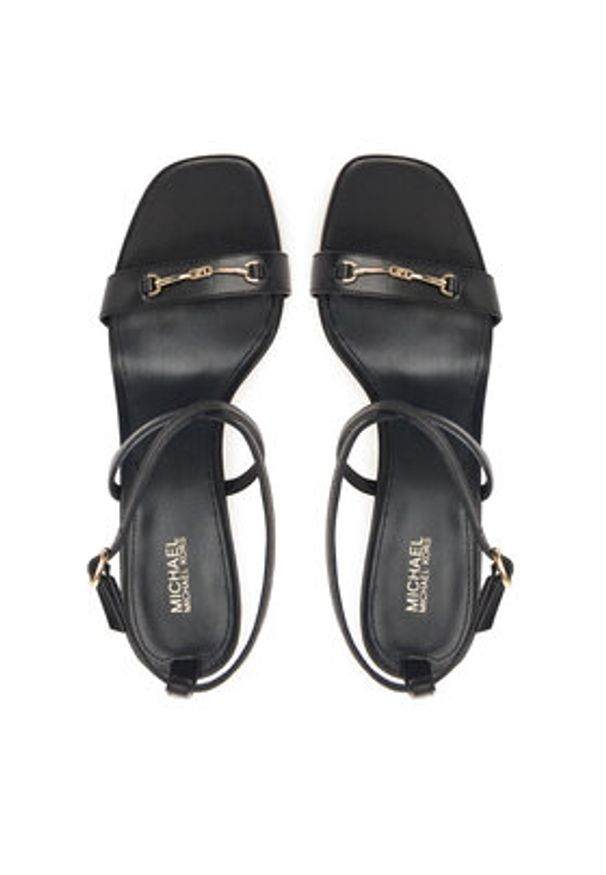 MICHAEL Michael Kors Sandały Lena 40R5LEHS1L Czarny. Kolor: czarny. Materiał: skóra
