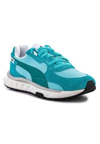 Buty do chodzenia męskie Puma Wild Rider Vintage Elektro. Kolor: niebieski. Materiał: materiał, tkanina, syntetyk. Szerokość cholewki: normalna. Sport: turystyka piesza