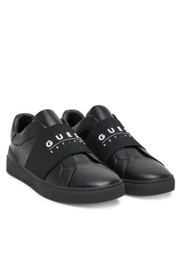 Guess Sneakersy FMJTOS ELE12 Czarny. Kolor: czarny. Materiał: skóra