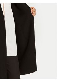 Weekend Max Mara Płaszcz wełniany 2425016011 Czarny Regular Fit. Kolor: czarny. Materiał: wełna
