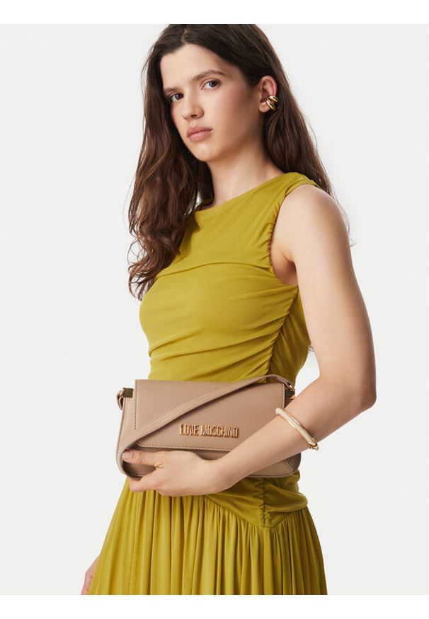 Love Moschino - LOVE MOSCHINO Torebka JC4058PP1PLO0105 Beżowy. Kolor: beżowy. Materiał: skórzane
