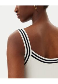 Marella Top Germana 2515361061 Écru Slim Fit. Materiał: syntetyk