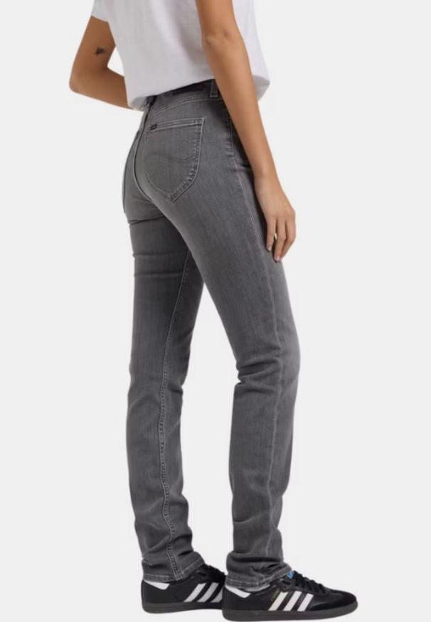 Lee - DAMSKIE SPODNIE LEE MARION STRAIGHT AGED SILVER 112363542