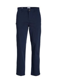 Jack & Jones - Jack&Jones Spodnie materiałowe Kane Bowie 12218621 Granatowy Loose Fit. Kolor: niebieski. Materiał: bawełna #3
