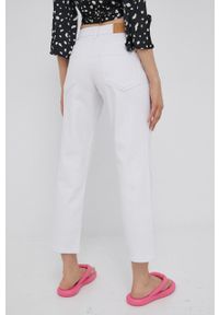 JDY jeansy damskie kolor biały medium waist. Kolor: biały #3