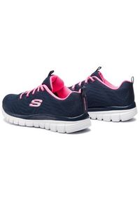 skechers - Skechers Sneakersy Get Connected 12615/NVHP Granatowy. Kolor: niebieski. Materiał: materiał #3