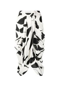 ISABEL MARANT - Jedwabna spódnica ze wzorem Betina. Kolor: biały. Materiał: jedwab. Wzór: aplikacja, geometria, nadruk #6