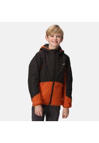 Volcanics VII Regatta dziecięca turystyczna kurtka zimowa. Kolor: czarny. Sezon: zima. Styl: sportowy. Sport: turystyka piesza #1
