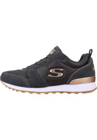 skechers - Buty do chodzenia damskie Skechers OG 85 Goldn Girl. Zapięcie: sznurówki. Kolor: szary. Materiał: tkanina, materiał, skóra, syntetyk. Szerokość cholewki: normalna. Sport: turystyka piesza