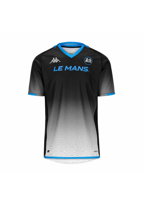 Koszulka dziecięca Kappa 24h Le Mans. Kolor: czarny, biały, wielokolorowy. Sport: kolarstwo