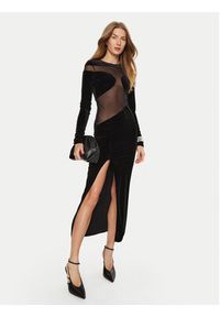 Undress Code Sukienka koktajlowa Velvet Sky 732 Czarny Slim Fit. Kolor: czarny. Materiał: syntetyk. Styl: wizytowy #2