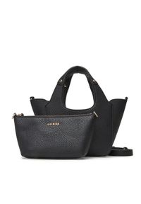 Guess Torebka Calista Mini HWBG73 34750 Czarny. Kolor: czarny. Materiał: skórzane