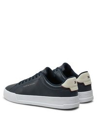TOMMY HILFIGER - Tommy Hilfiger Sneakersy Th Court Lth Detail Ess FM0FM05367 Granatowy. Kolor: niebieski. Materiał: skóra