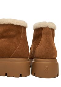 Stuart Weitzman Botki Hudson Shrling SM607 YHV Miedziany. Kolor: brązowy. Materiał: skóra, zamsz #7